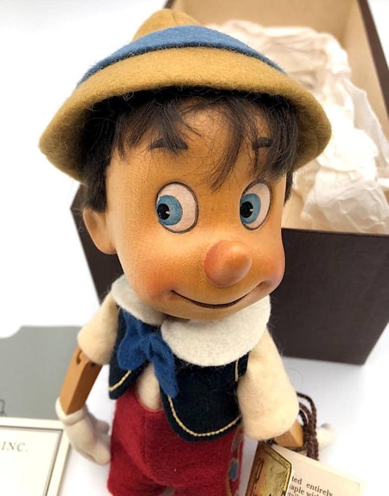 ヤングエポック　WOODEN ＤＯＬＬ　ピート　バンビ　ピノキオ Amazon | R John Wright. ピノキオ人形 木製ドール 限定500体